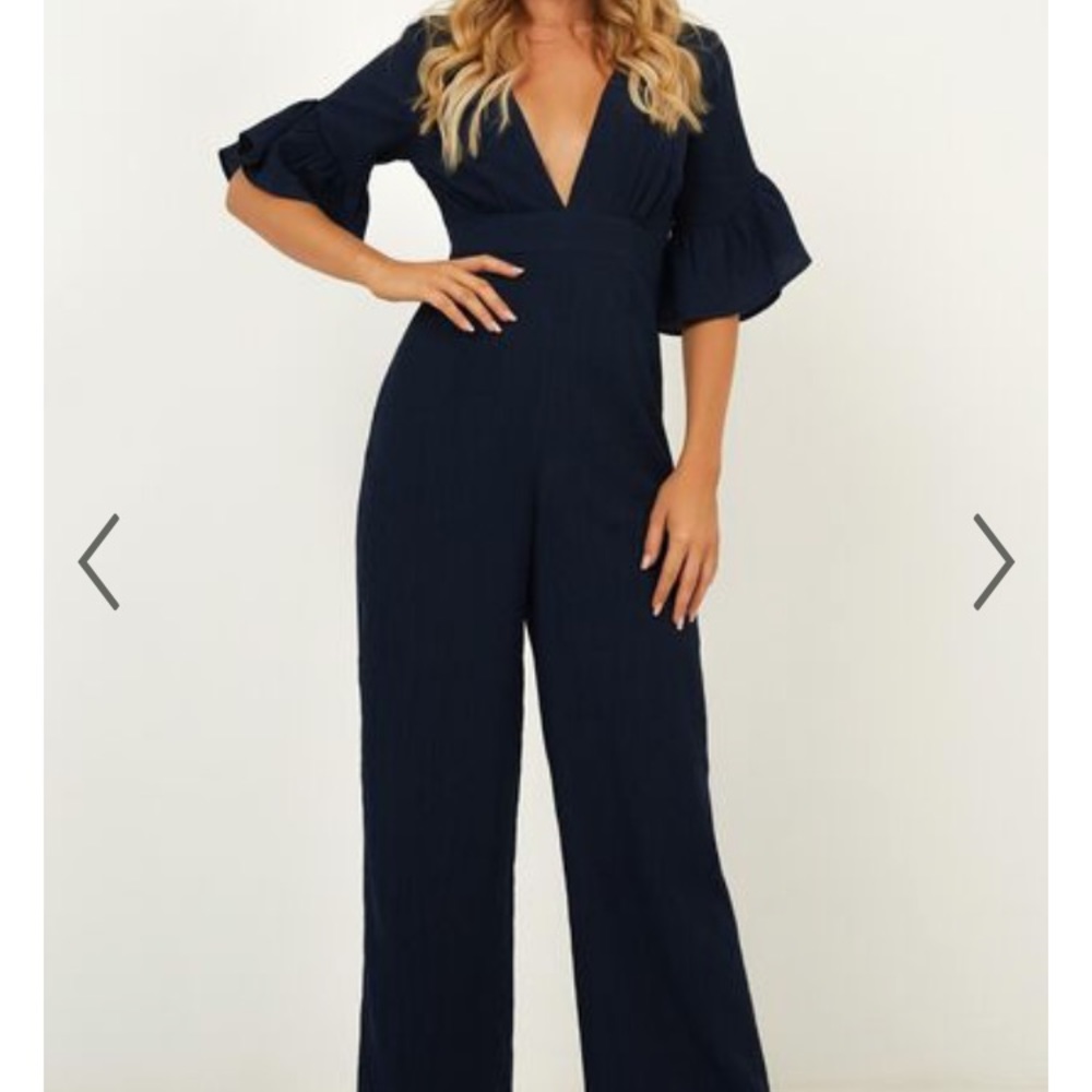 Navy Romper